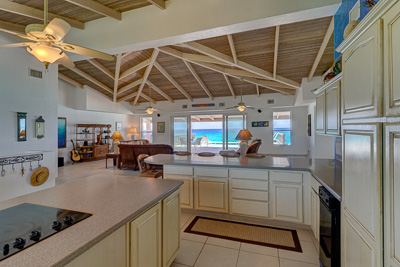 The Kitchen at The Family Beach House on San Salvador 